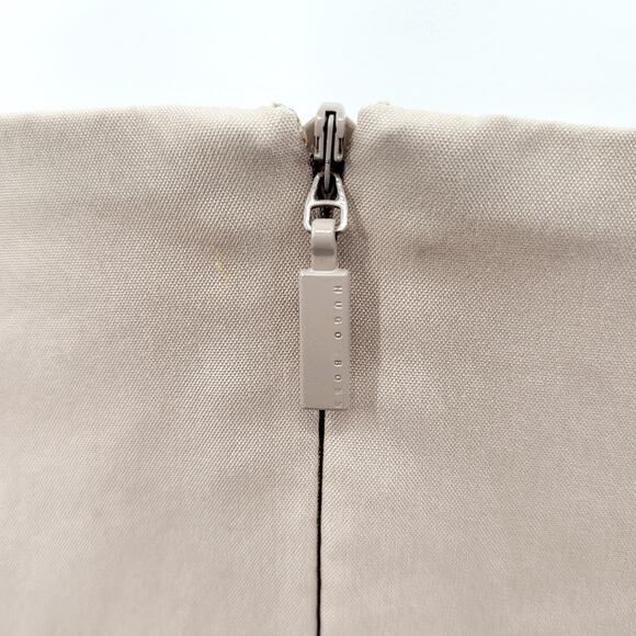 BOSS HUGO BOSS Elbise Tan Pink and Red Sheath Sleeveless Dress Women's Size 4 US - Picture 5 of 10